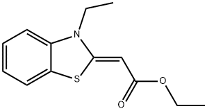 Acetic acid, (3-ethyl-2(3H)-benzothiazolylidene)-, ethyl ester, (2Z)- (9CI) Struktur