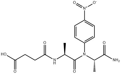 succinyl-alanyl-alanine-4-nitroanilide Struktur