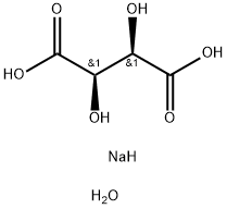 Disodium tartrate dihydrate Structure