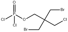 3-bromo-2-(bromomethyl)-2-(chloromethyl)propyl dichlorophosphate Struktur