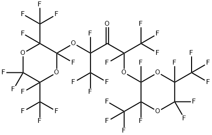 1,1,1,2,4,5,5,5-octafluoro-2,4-bis[[2,3,5,5,6-pentafluoro-3,6-bis(trifluoromethyl)-1,4-dioxan-2-yl]oxy]pentan-3-one Struktur