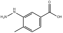 3-Hydrazino-4-methylbenzoic acid hydrochloride  Struktur