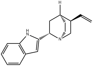 2-(5-VINYL-1-AZABICYCLO[2,2,2]OCTAN-2-YL)INDOLE Struktur