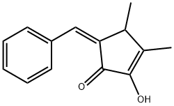 2-Cyclopenten-1-one, 2-hydroxy-3,4-dimethyl-5-(phenylmethylene)-, (5Z)- (9CI) Struktur