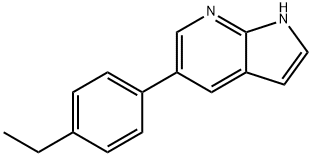 1H-Pyrrolo[2,3-b]pyridine,5-(4-ethylphenyl)-(9CI) Struktur