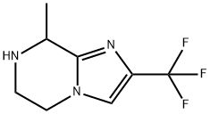 2-(trifluoromethyl)-5,6,7,8-tetrahydro-8-methylimidazo[1,2-a]pyrazine Struktur