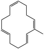 2-Methyl-1,3,7,11-cyclotetradecatetrene Struktur