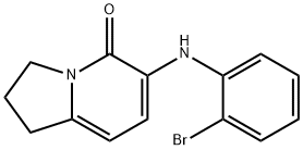 6-(2-BROMOPHENYLAMINO)-2,3-DIHYDRO-1H-INDOLIZIN-5-ONE Struktur