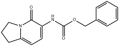 BENZYL (5-OXO-1,2,3,5-TETRAHYDROINDOLIZIN-6-YL)CARBAMATE Struktur