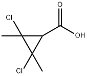 2,3-Dichloro-2,3-dimethylcyclopropanecarboxylic acid Struktur