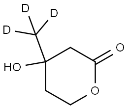 DL-MEVALONIC-METHYL-D3 LACTONE Struktur