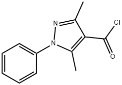 3,5-DIMETHYL-1-PHENYL-1H-PYRAZOLE-4-CARBONYL CHLORIDE Struktur