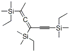 2,4,6-Tris(ethyldimethylsilyl)-2,3-hexadien-5-yne Struktur