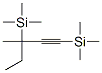 3-Methyl-1,3-bis(trimethylsilyl)-1-pentyne Struktur