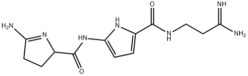 N-(3-Amino-3-iminopropyl)-5-[[(5-amino-3,4-dihydro-2H-pyrrol-2-yl)carbonyl]amino]-1H-pyrrole-2-carboxamide Struktur