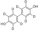 4,4'-DIHYDROXYDIPHENYL-D8 (RINGS-D8) Struktur