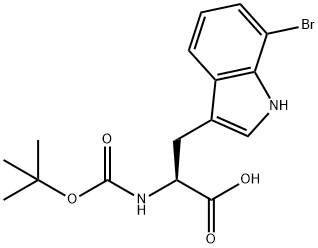 BOC-7-BROMO-L-TRYPTOPHAN Struktur