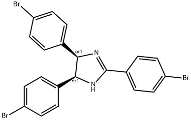 CIS-2,4,5-TRIS(4-BROMOPHENYL)IMIDAZOLINE Struktur