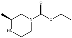 1-Piperazinecarboxylicacid,3-methyl-,ethylester,(3S)-(9CI) Struktur