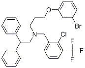 BenzeneethanaMine, N-[3-(3-broMophenoxy)propyl]-N-[[2-chloro-3-(trifluoroMethyl)phenyl]Methyl]-b-phenyl- Struktur