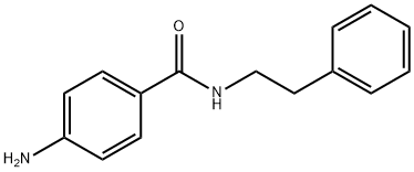 4-amino-N-(2-phenylethyl)benzamide Struktur