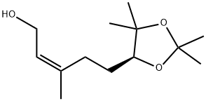 (6S,2Z)-6,7-ISOPROPYLIDENEDIOXY-3,7-DIMETHYL-2-OCTEN-1-OL Struktur