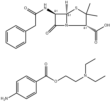 普魯卡因青霉素 G, 6130-64-9, 結(jié)構(gòu)式