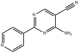 4-AMINO-2-(4-PYRIDYL)PYRIMIDINE-5-CARBONITRILE Struktur