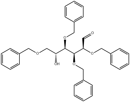 2,3,4,6-TETRA-O-BENZYL-ALPHA-D-MANNOPYRANOSE Struktur