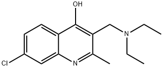 7-chloro-3-(diethylaminomethyl)-2-methyl-1H-quinolin-4-one Struktur