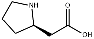 (2R)-2-Pyrrolidineacetic acid Struktur