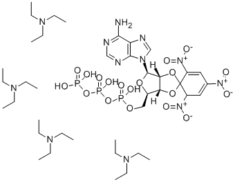 2',3'-O-(2,4,6-TRINITROPHENYL) ADENOSINE 5'-TRIPHOSPHATE MONOLITHIUM TRISODIUM SALT Struktur