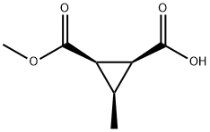 1,2-Cyclopropanedicarboxylicacid,3-methyl-,monomethylester,(1S,2R,3R)-(9CI) Struktur