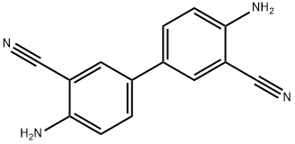 [1,1'-Biphenyl]-3,3'-dicarbonitrile, 4,4'-diamino- Struktur