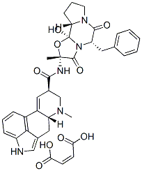 5'alpha-benzyl-12'-hydroxy-2'-methylergotaman-3',6',18-trione maleate Struktur