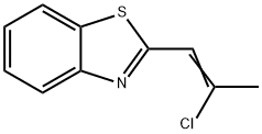 Benzothiazole, 2-(2-chloro-1-propenyl)- (9CI) Struktur