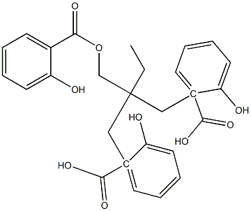 Trimethylolpropane trisalicylate Struktur