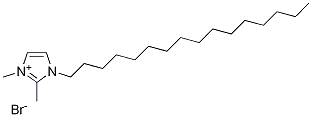 1H-Imidazolium, 1-hexadecyl-2,3-dimethyl-, bromide Struktur