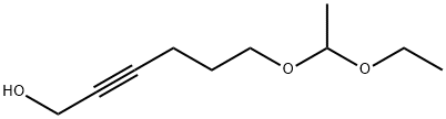 6-(1-ethoxyethoxy)hex-2-yn-1-ol Struktur