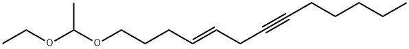 (E)-(1-ethoxyethoxy)tridec-4-en-7-yne Struktur