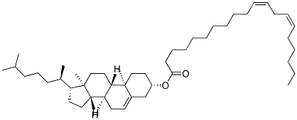 [(3S,8S,9S,10R,13R,14S,17R)-10,13-dimethyl-17-[(2R)-6-methylheptan-2-yl]-2,3,4,7,8,9,11,12,14,15,16,17-dodecahydro-1H-cyclopenta[a]phenanthren-3-yl] (11Z,14Z)-icosa-11,14-dienoate Struktur