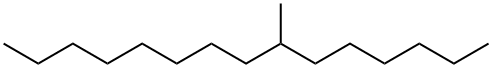 7-methylpentadecane Struktur