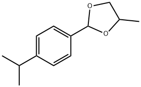 4-methyl-2-(4-propan-2-ylphenyl)-1,3-dioxolane Struktur