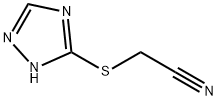 Acetonitrile, (1H-1,2,4-triazol-3-ylthio)- (9CI) Struktur