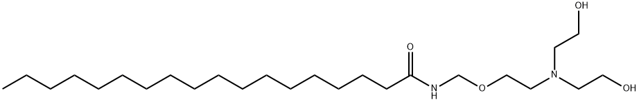 N-[[2-[bis(2-hydroxyethyl)amino]ethoxy]methyl]stearamide Struktur