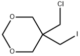 5-CHLOROMETHYL-5-IODOMETHYL-1,3-DIOXANE Struktur