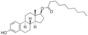 estradiol-17 beta-decanoate Struktur