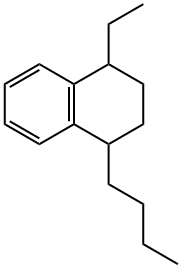 1-Butyl-4-ethyl-1,2,3,4-tetrahydronaphthalene Struktur