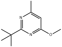 Pyrimidine, 2-(1,1-dimethylethyl)-4-methoxy-6-methyl- (9CI) Struktur