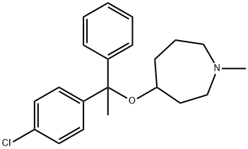 4-[1-(4-Chlorophenyl)-1-phenylethoxy]-1-methylhexahydro-1H-azepine Struktur